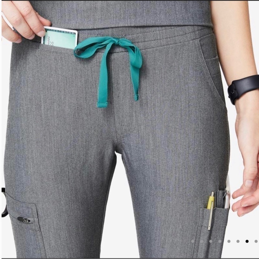 Figs Scrub Yolo Dark Gray Pants XSmall